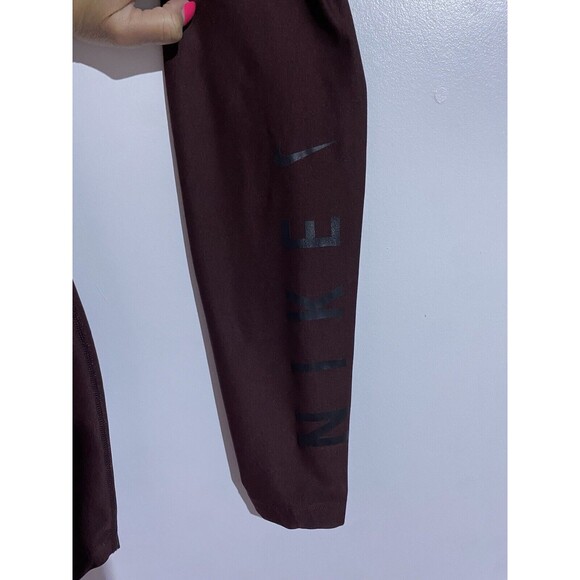 Nike Leggings Womens Small Brown Dri-Fit Gym Leg Day Run Compression Athleisure - Picture 2 of 11